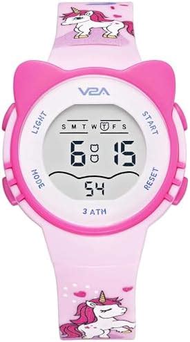 V2A Resin Critter Series Girls Digital Watch With Cat Ears For Ages 3 ...