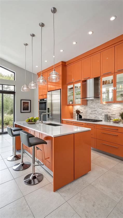 23 Must-See Orange Kitchen Cabinet Designs to Transform Your Home