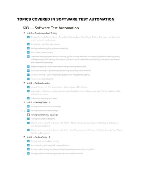 Software Test Automation - TOPICS COVERED IN SOFTWARE TEST AUTOMATION ...