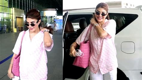 Jacqueline Fernandez snapped at Mumbai airport, check looks