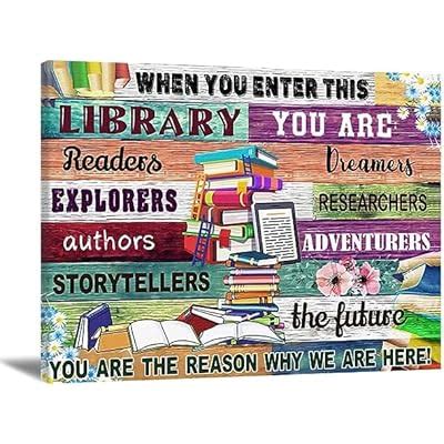 Starotore Inspirational Wall Art When You Enter This Library India | Ubuy