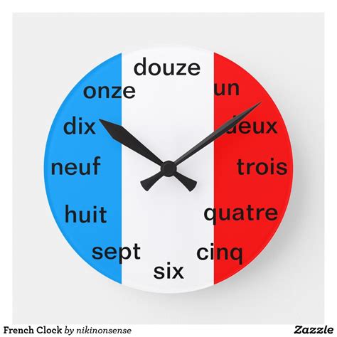 French Clock | Zazzle | French clock, Clock, Wall clock