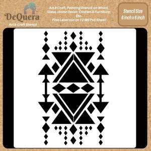 DEQUERA Stencils - Paint Pattern Stencil - Wall Design Pattern Stencil ...
