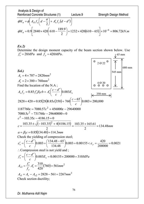 Image result for How to Calculate Support Design Strength