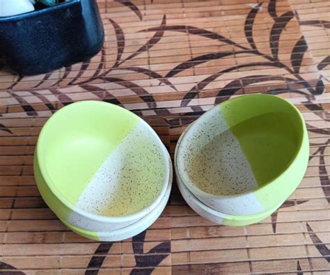 White and Light Green Bowl Set of 4 – Niyara