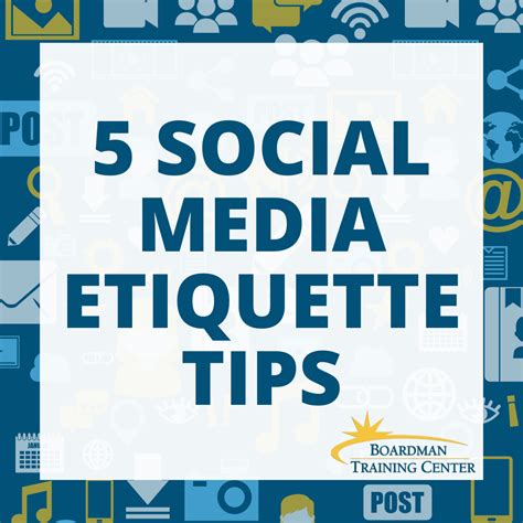 Boardman Training | 5 Social Media Etiquette...January 2026