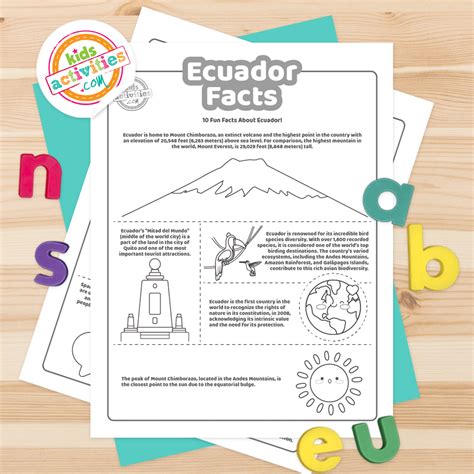 Cool Ecuador Facts Coloring Pages – ParentingBest.com