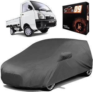 SHOOLIN09 Car Cover For Mahindra Maximo Plus (With Mirror Pockets ...