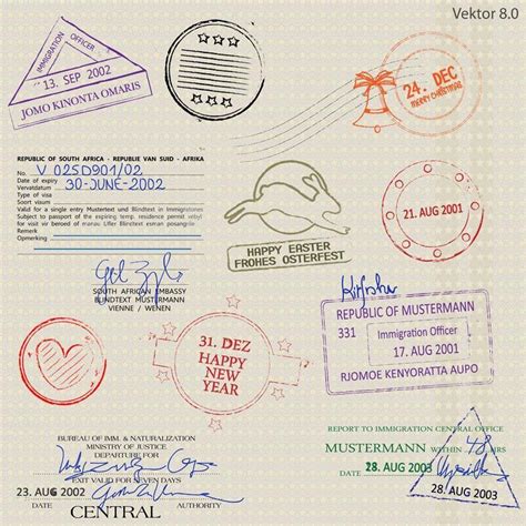 护照模板04—矢量素材 - NicePSD 优质设计素材下载站