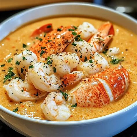 Luxurious Three-Seafood Bisque with Crab, Shrimp & Lobster - Recipes by ...
