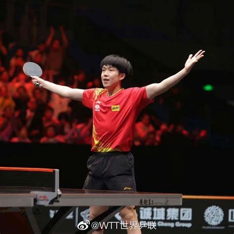 乒乓球男单世界排名:王楚钦升第3