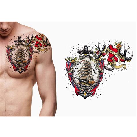 Machinery Robot Tattoo Waterproof Male and Female Temporary Body Tattoo