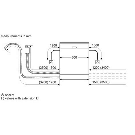 Bosch Built In Dishwasher 14 Place Settings - 60 Cm - SMI4IKS00I ...