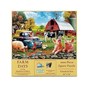 Buy Farm Days 1000 pc Jigsaw Puzzle by SUNSOUT INC Online at Low Prices ...