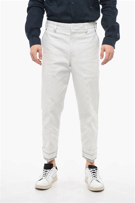 Dior Canvas Cropped Pants with Cuffs men - Glamood Outlet