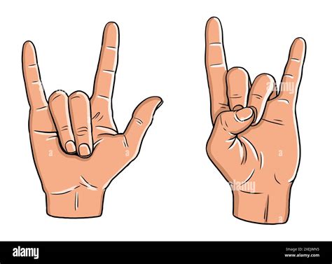 Rock hand gesture meaning hi-res stock photography and images - Alamy