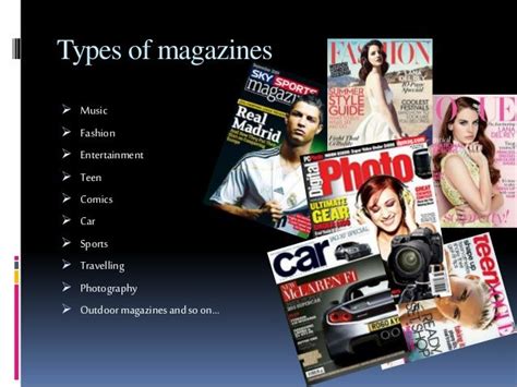 Image result for Types of Magazines