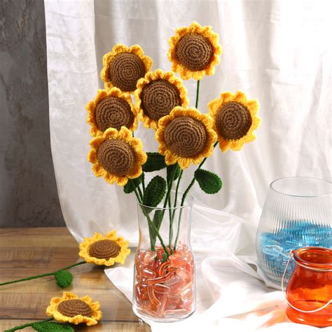 Sunny Sunflowers - Handcrafted Crochet Flowers – Magic Needles