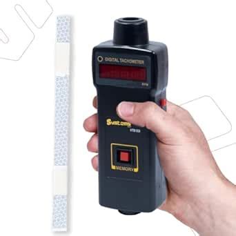 HTM-560 Non-Contact Digital Tachometer - LED Red Display, Ideal for ...