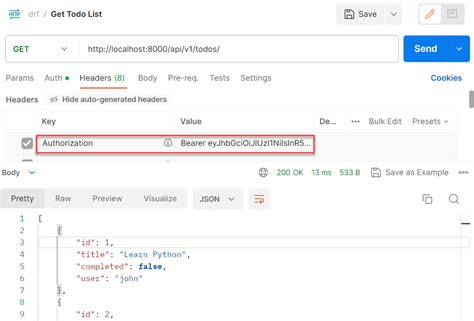 Image result for How Do I Provide Bearer Access Token Using Django Rest Frame Work API Interface