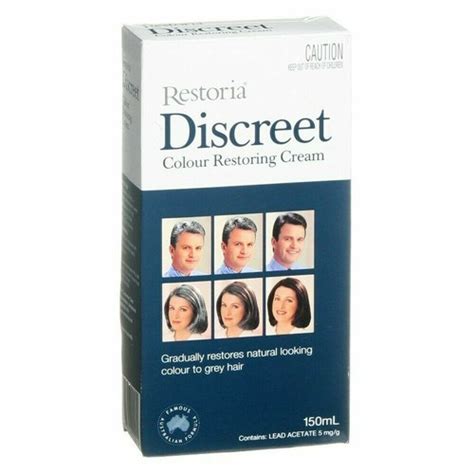 Buy Restoria Discreet Color Restoring Grey Hair Cover Cream 150 ml ...