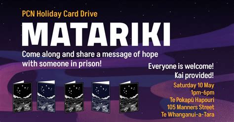 PCN Matariki Holiday Card Drive 2025: Te Whanganui-a-Tara Wellington ...