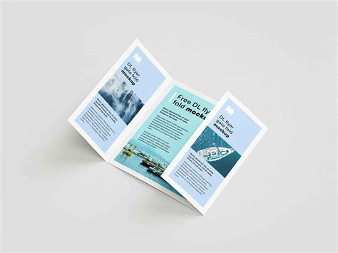 Free DL Gate Fold Flyer Mockup (PSD)