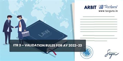 ITR 3 – Validation Rules for AY 2022-23