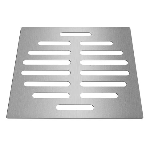 6 inch silver floor drain protector tone square shape stainless steel ...