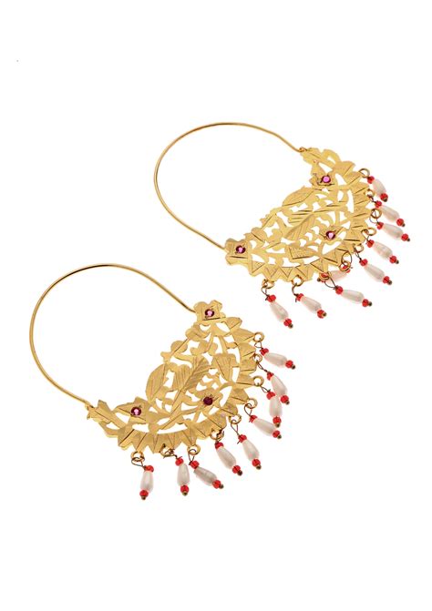 Shamli Gold Tone Silver Earrings