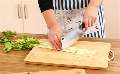 Buy INSPIRA HOME Large Wooden Bamboo Chopping Board (Anti Bacterial ...