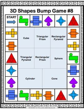 Geometry Games: 3D Shapes and Nets {Three Dimensional Shapes} by Games 4 Gains
