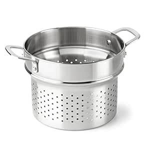 Calphalon Classic Stainless Steel Cookware, Steamer Insert, 6-quart to ...