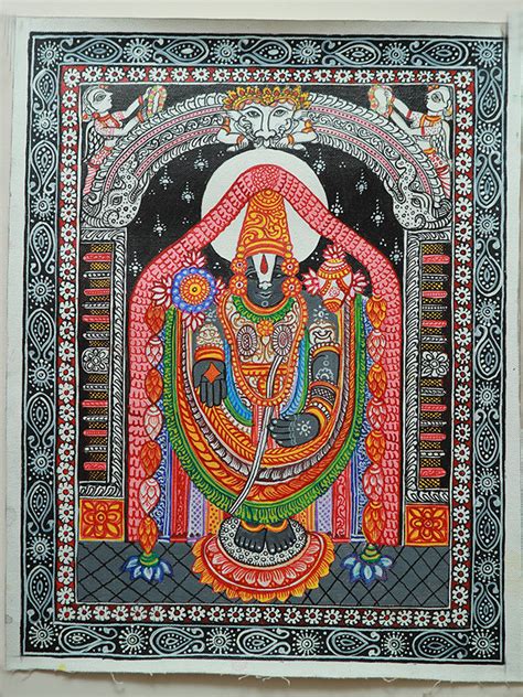 Pattachitra Lord Balaji Painting - Desically Ethnic