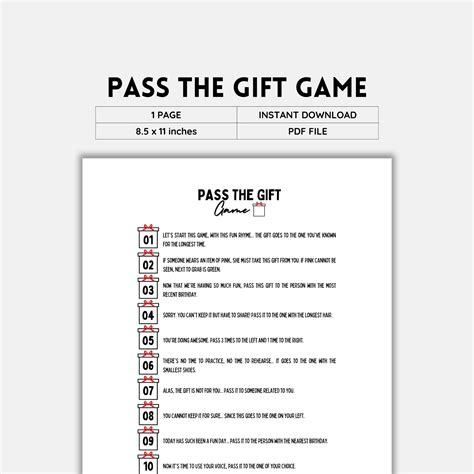 Pass the Gift Game - Fun Party Activity for All Ages - Interactive ...