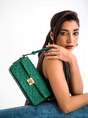 Buy Hidesign EDA 01 Green Women Handbags Online