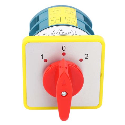 Buy Rotary Cam Changeover Switch 380/220/110V 40A, Universal Selector ...