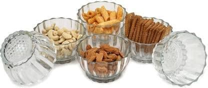 Buy GVIBE Glass Solid Bowl for Multiple Purposes, Dry-Fruits, Sweets ...