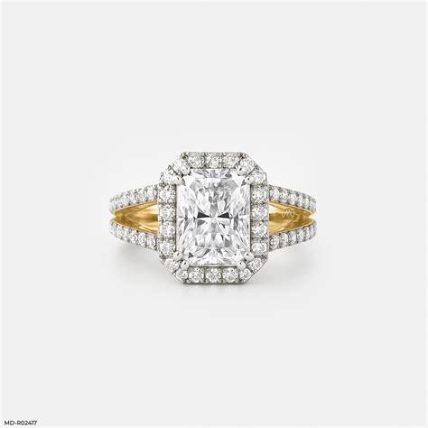The Radiant Split Ring 14K Yellow Gold – Maiora Diamonds