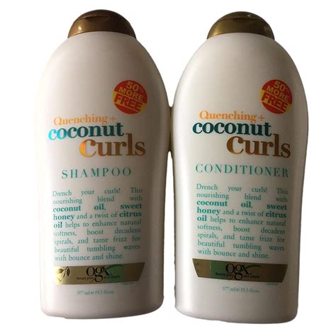 OGX Quenching Coconut Curls Shampoo & Conditioner Bundle - 19.5 oz each ...
