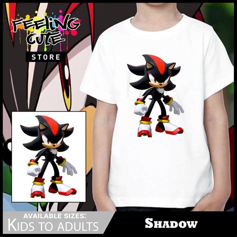 Shadow The Hedgehog Shirt Kids to Adults Unisex | Shopee Philippines