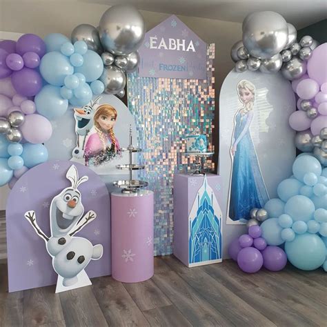 Frozen inspired balloon garland kit girls birthday party decorations ...