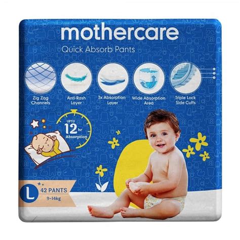 Mothercare Quick Absorb Diaper Pants, Large (9-14 Kg),for Unisex baby ...