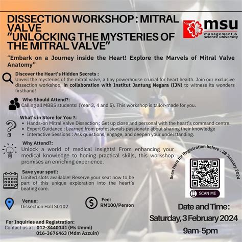 Dissection workshop : Mitral valve " Unlocking the mysterious of the ...