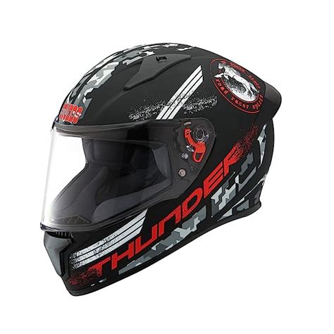 Studds Thunder D2 ISI and DOT Certified Full Face Graphic Helmet for ...