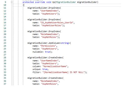 Image result for +Web API Identity Core Mange Database with Migration