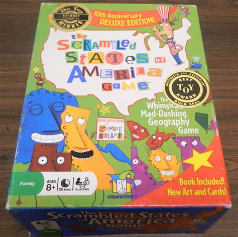The Scrambled States of America Game Board Game Review and Rules ...