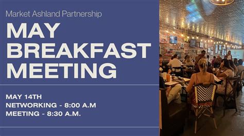 MAY Member Breakfast Meeting, RVA Around The Table, Ashland, 14 May ...