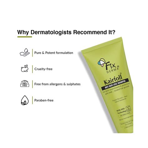 Fixderma Kairfoll Anti Hair Loss Shampoo (200ml) - Cureka - Online ...