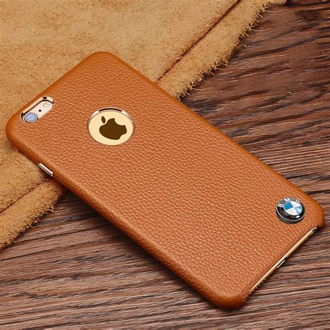BMW ® Apple iPhone 6 / 6S LOGO Display Split Suede bronze chrome ...